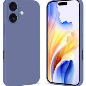 Mobile Phone Case Silicone Flexible Soft TPU Case Ultra Thin Full Protection Silicone Case Shockproof Protective Case, Blue Grey